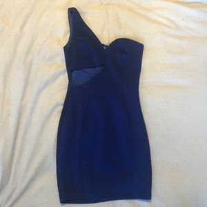 One shoulder mini dress